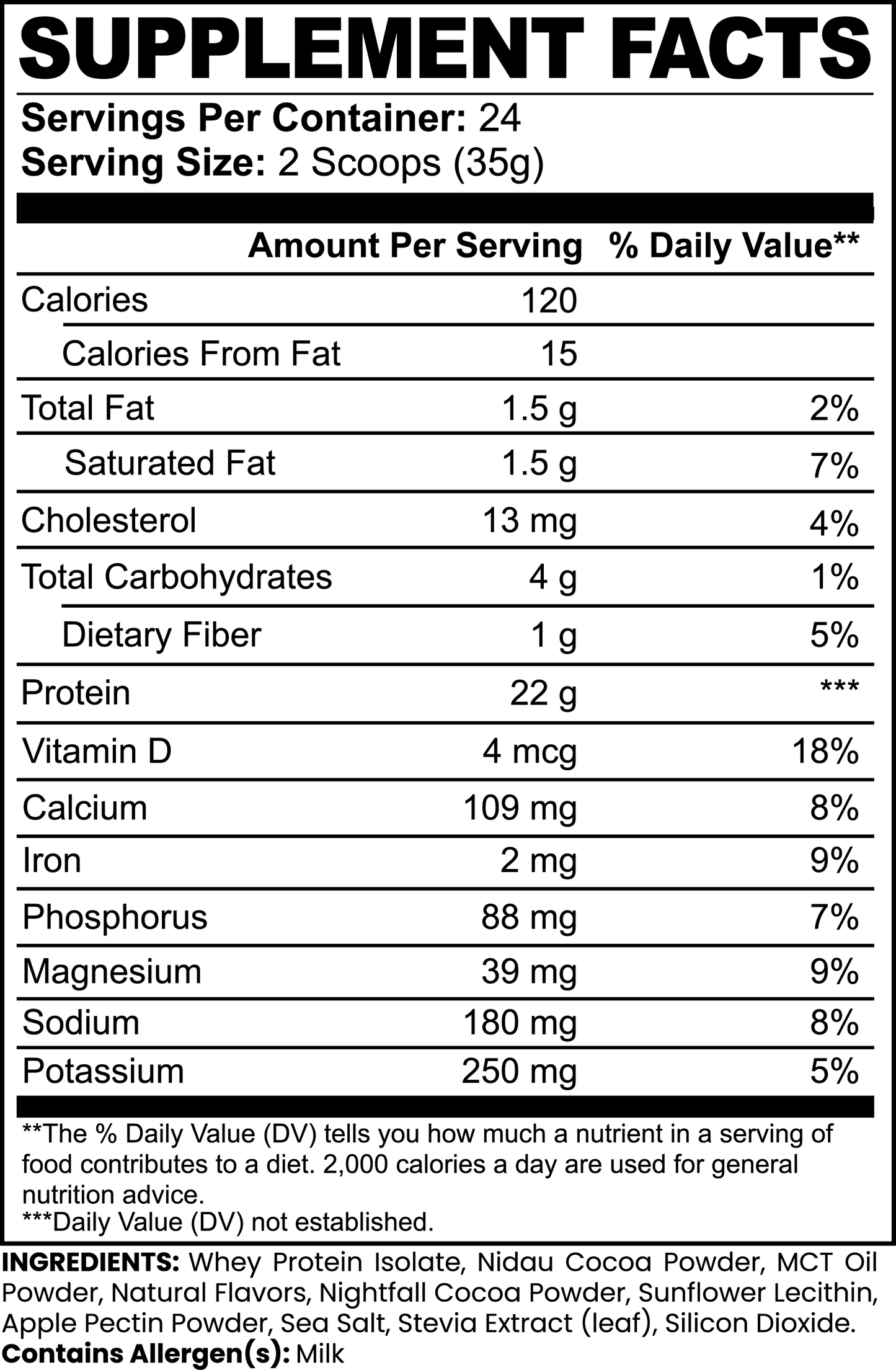 Pure3 100% Whey Protein Isolate (Chocolate)